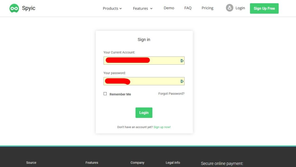 Spyic account