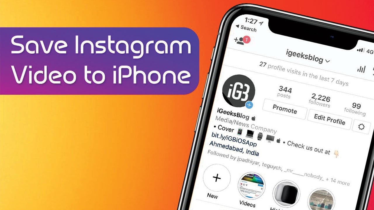 So laden Sie Instagram-Videos auf iOS-Geräten herunter