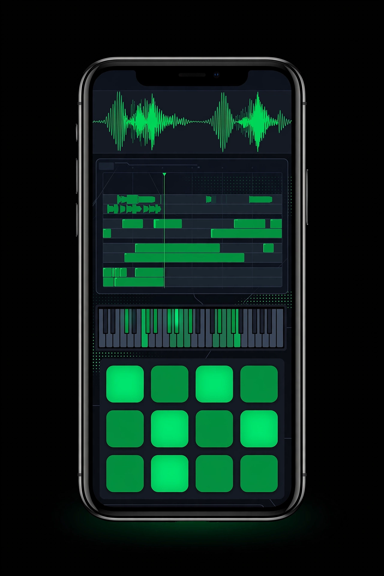 iPhone mit Musikproduktions-App – die 5 besten Apps 2026